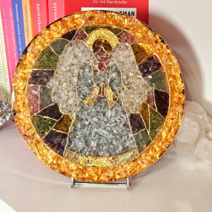 Decoratiune vitraliu Inger pazitor rugandu-se [7]