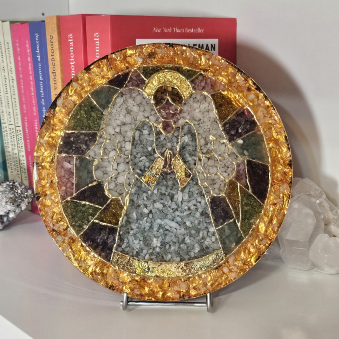 Decoratiune vitraliu Inger pazitor rugandu-se [8]