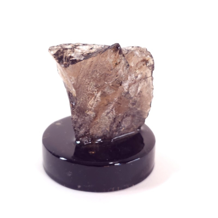 Decoratiune cristal cuart fumuriu pe suport turmalina neagra [1]