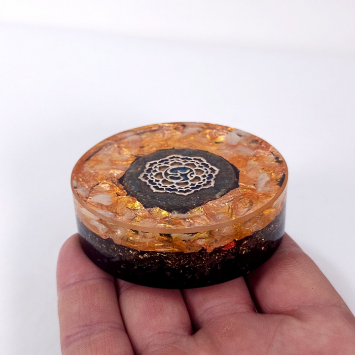 Decoratiune orgon spirituala cu simbol AUM [3]