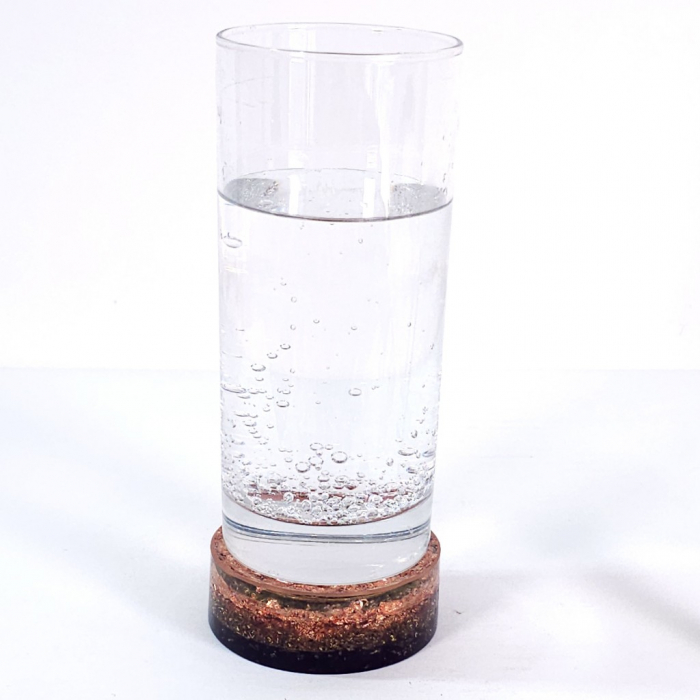 Disc orgon simbol Floarea Vieții decoratiune pietre naturale cu cupru [5]
