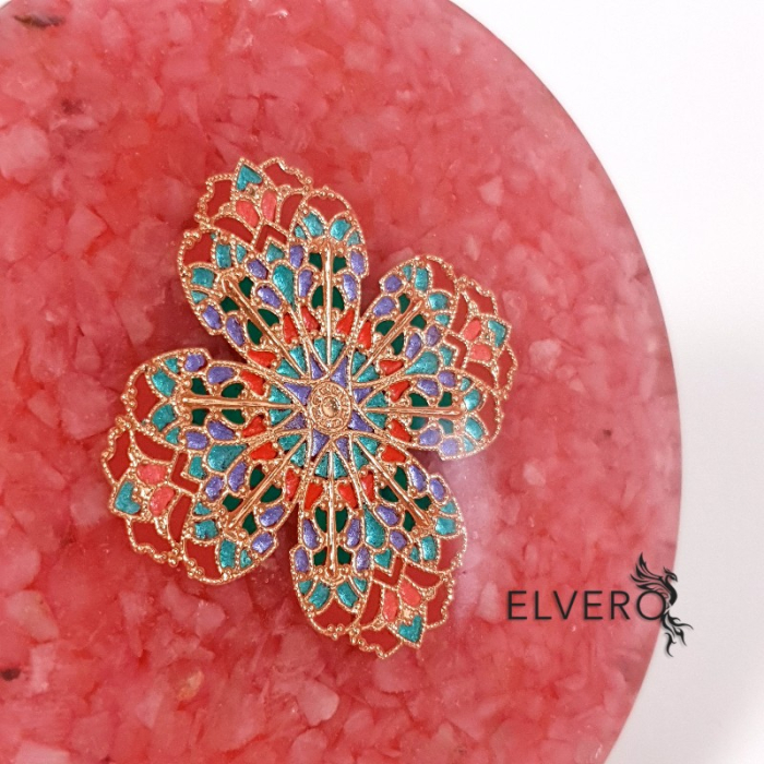 Decoratiune mandala din pietre semipretioase naturale [4]
