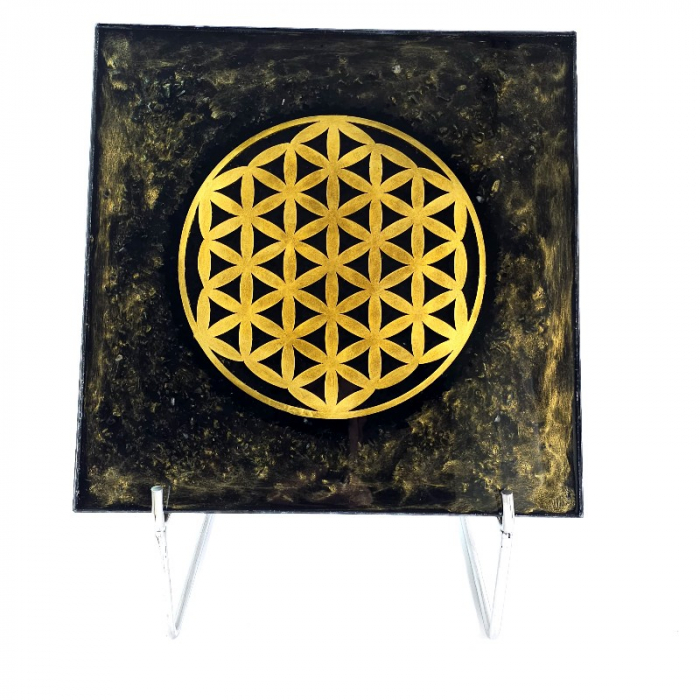 Floarea Vietii placa orgonica cristaloterapie 35x35 cm [3]