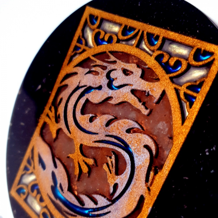 Decoratiune din pietre naturale dragon al intelepciunii [2]