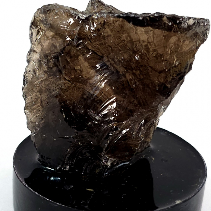Decoratiune cristal cuart fumuriu pe suport turmalina neagra [2]