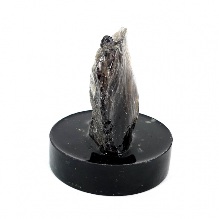 Decoratiune cristal cuart fumuriu pe suport turmalina neagra [3]