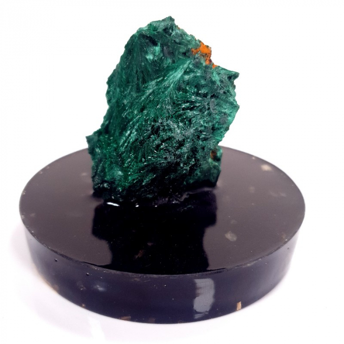 Piatra malachit fibros natural pe suport orgon turmalina [2]