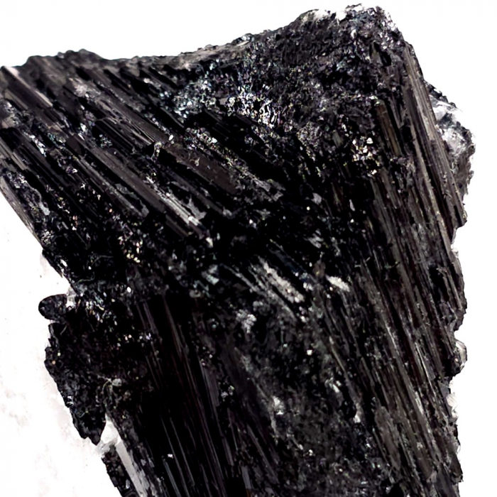 Esantion mineral din turmalina neagra cu cuart pe suport turmalina [3]