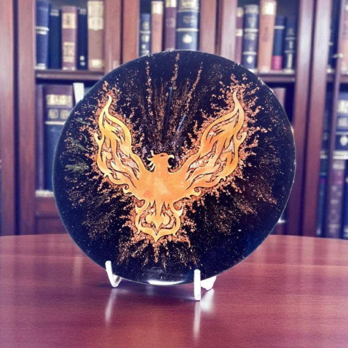 Pasarea fenix obiect decorativ elegant din pietre naturale [9]