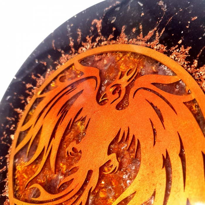 Fenix decoratiune orgon din pietre naturale semipretioase * [4]