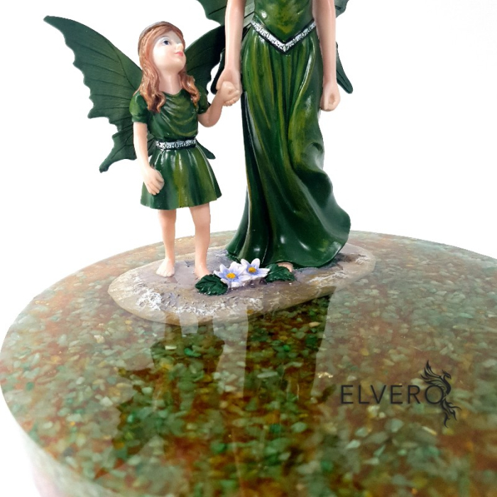 Figurine cu zâne pe disc cu pietre naturale semiprețioase * [4]