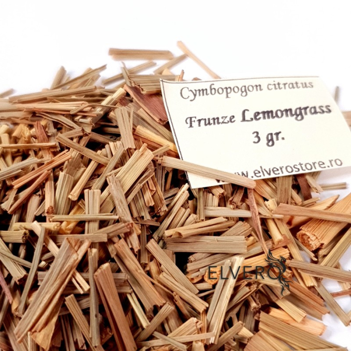 Frunze lemongrass marunțite, pentru fumigatii, 3 gr [2]