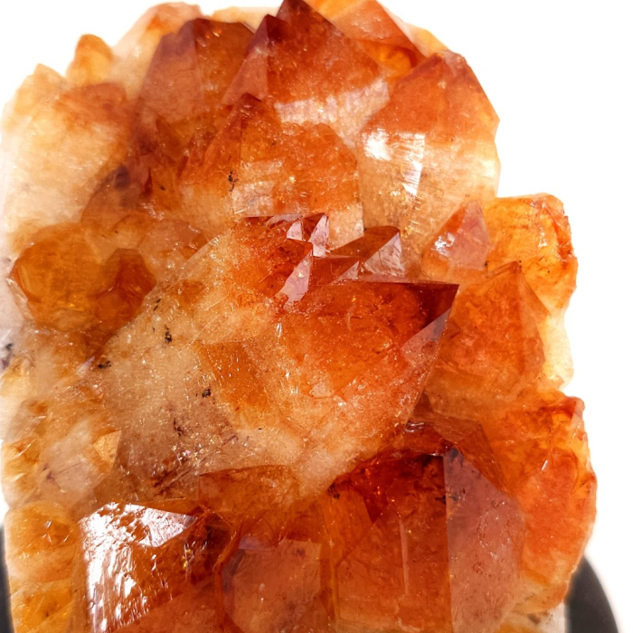 Citrin esantion unicat din geoda pe disc orgon cu turmalina [3]