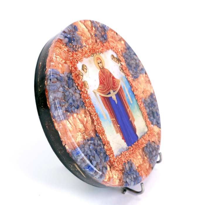 Acoperamantul Maicii Domnului icoana pietre semipretioase [4]