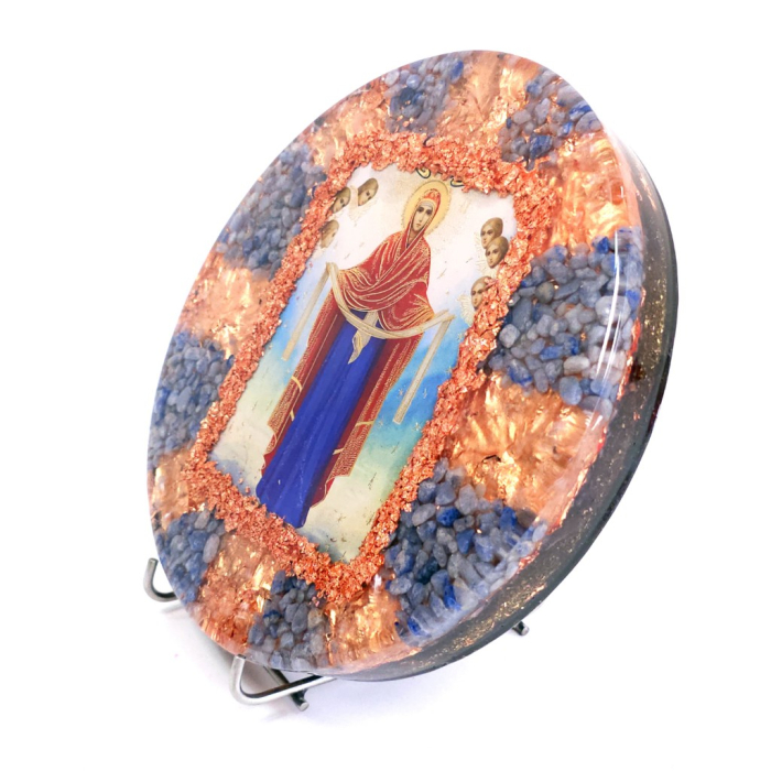 Acoperamantul Maicii Domnului icoana pietre semipretioase [5]