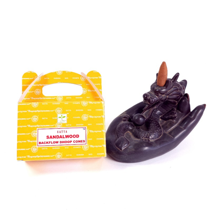 Conuri parfumate backflow Satya Sandalwood [2]