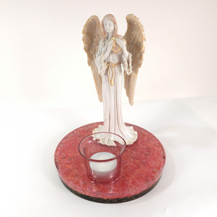 Candela decoratiune inger pe suport orgon [6]