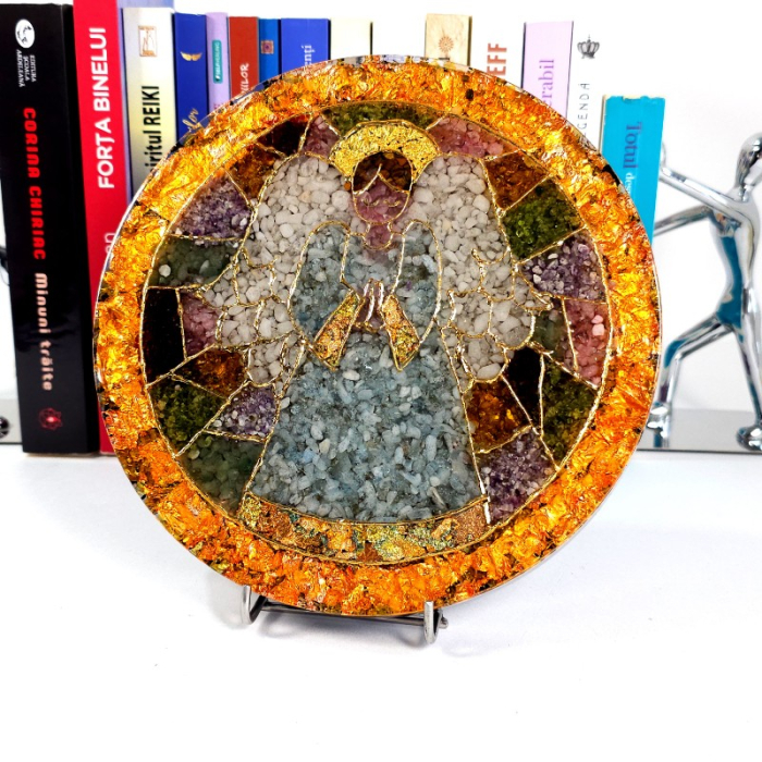 Decoratiune vitraliu Inger pazitor rugandu-se [9]