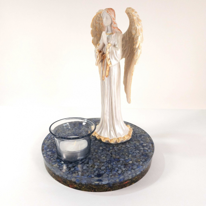Candela decoratiune inger pe suport orgon [4]