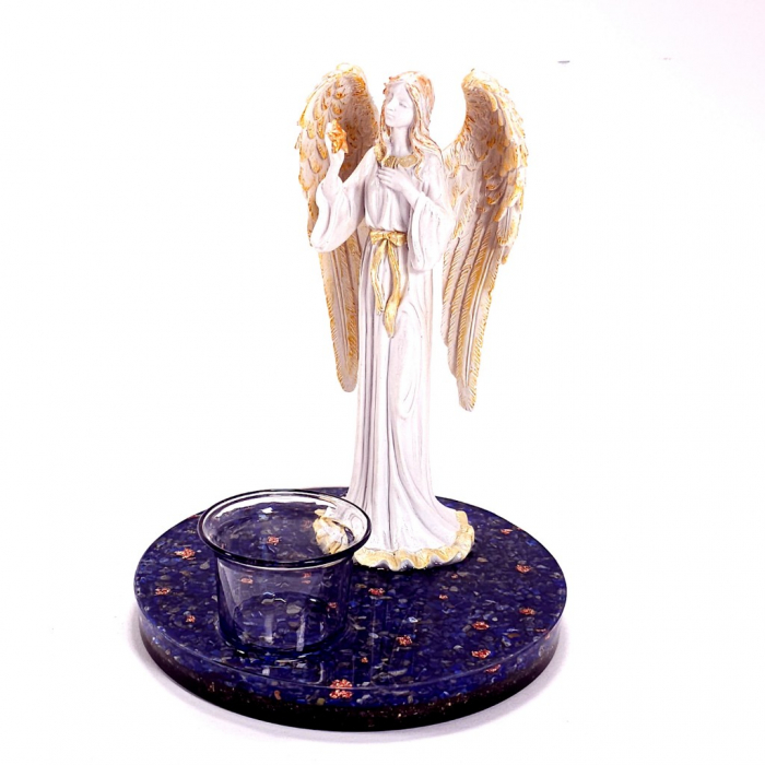 Candela decoratiune inger pe suport orgon [2]