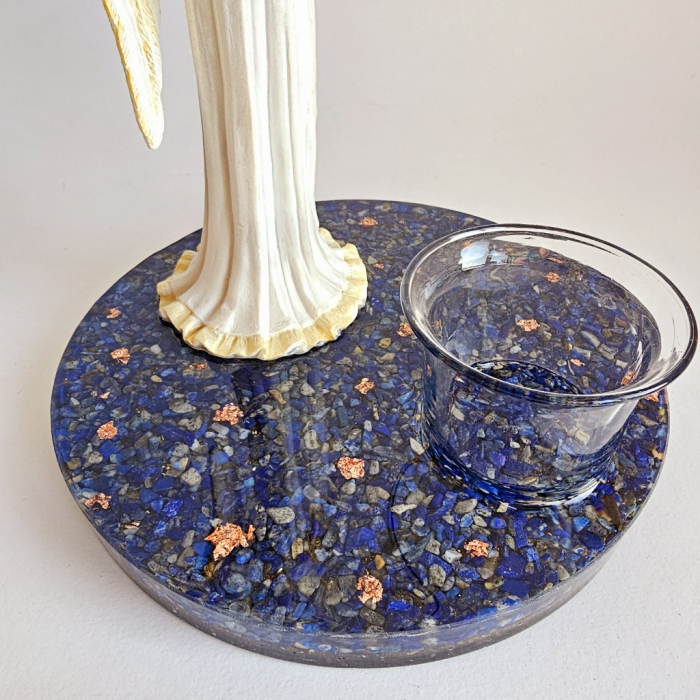 Candela decoratiune inger pe suport orgon [6]