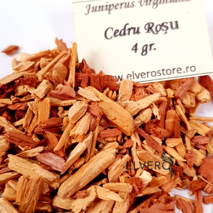 Lemn cedru roșu, mărunțit pentru fumigatii, 4 gr, Juniperus Virginiana,  [2]