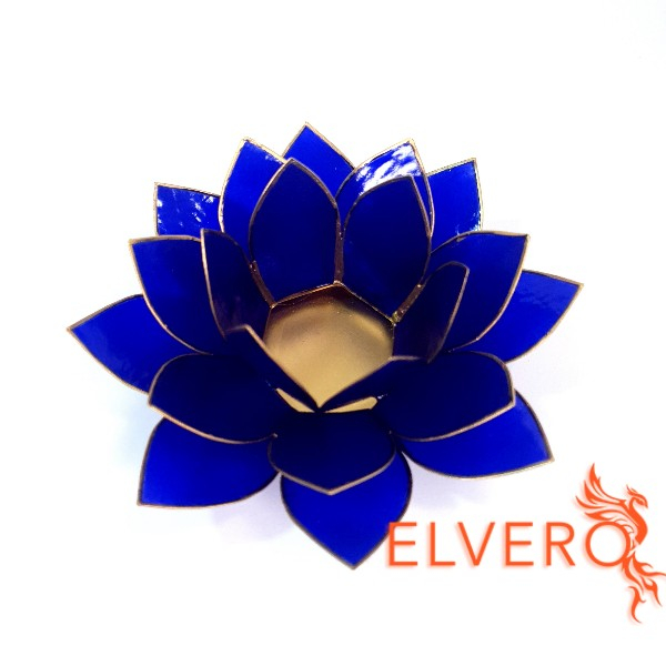 Lotus indigo decorațiune suport pentru lumânări [2]