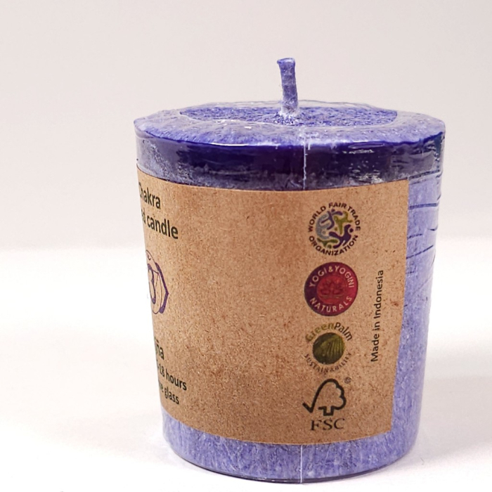 Lumanare din ceara naturala de culoare mov [2]