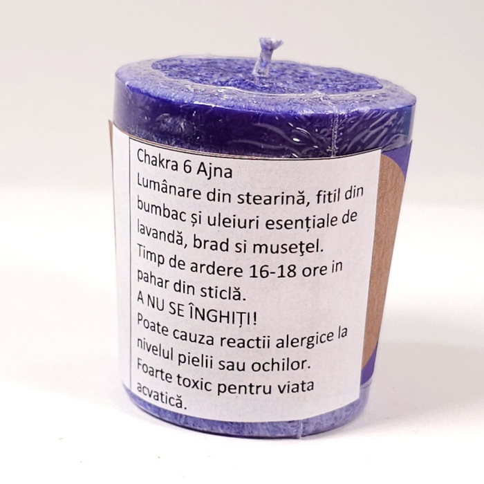 Lumanare din ceara naturala de culoare mov [3]
