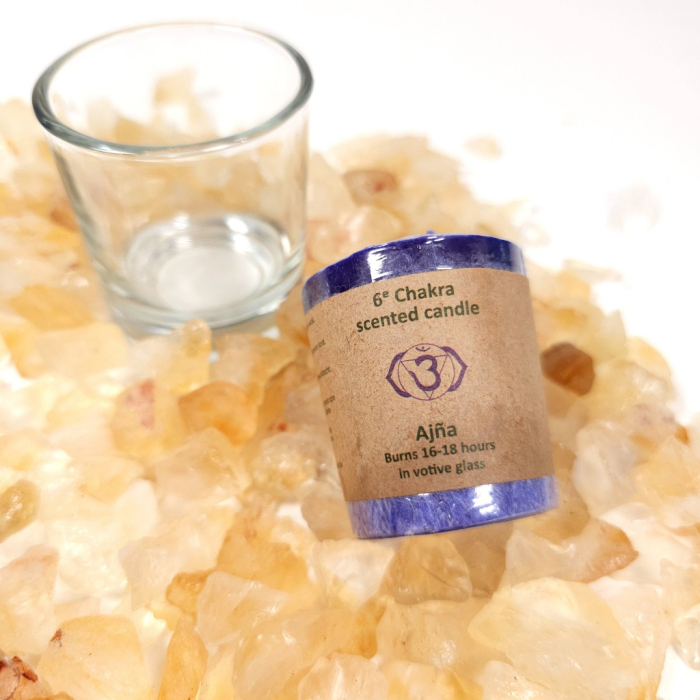 Lumanare din ceara naturala de culoare mov [5]