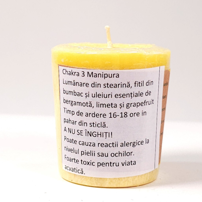 Lumanare galbena din ceara naturala [3]