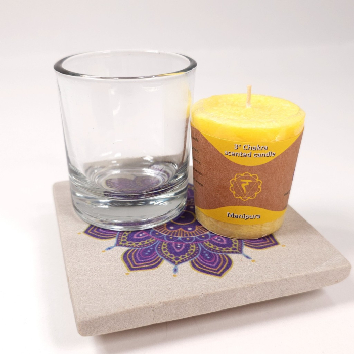 Lumanare galbena din ceara naturala [4]