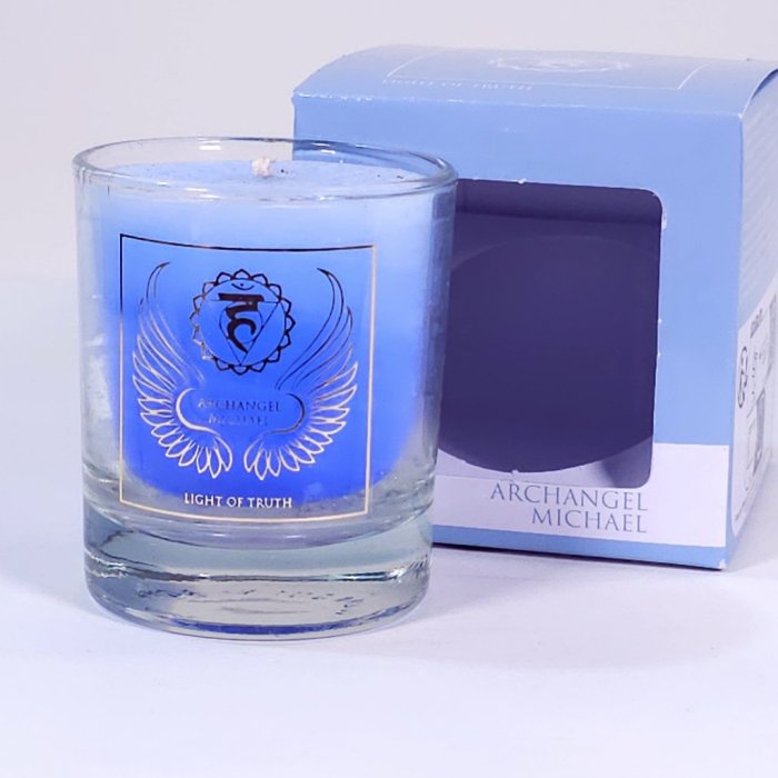 Lumanare parfumata albastra din ceara naturala [2]