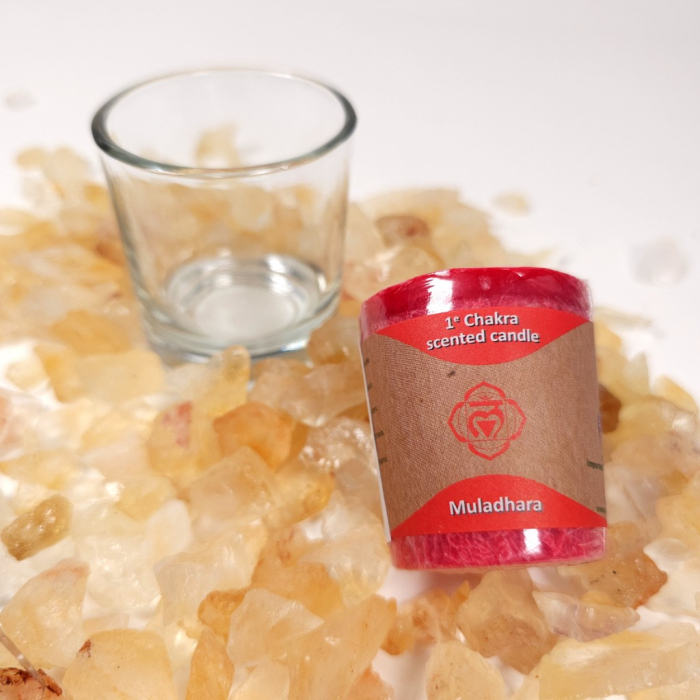 Lumanare parfumata rosie chakra 1 [8]