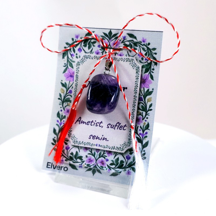 Martisor din piatra naturala ametist [4]