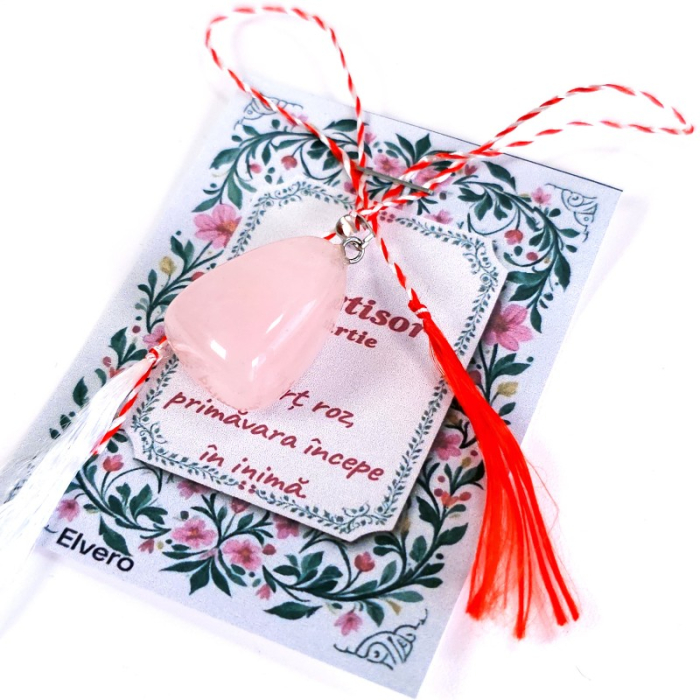 Martisor piatra cuart roz [4]