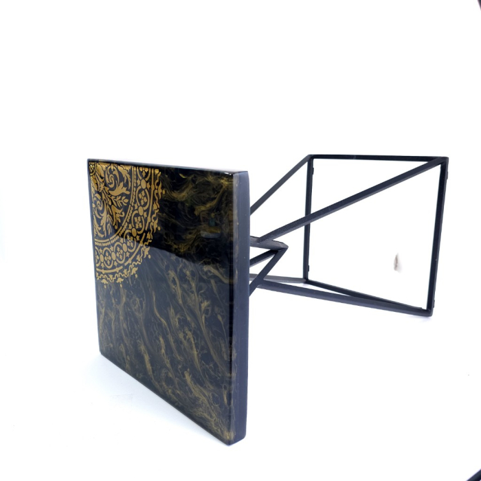 Măsuță de cafea din rășină epoxidică cu cristale de cuarț [5]