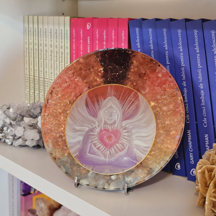 Arhanghelul Chamuel decoratiune orgon din pietre naturale [3]