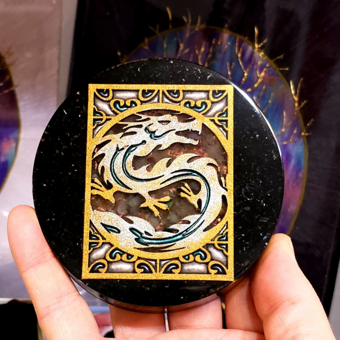 Decoratiune Dragon Vindecator din pietre naturale [4]