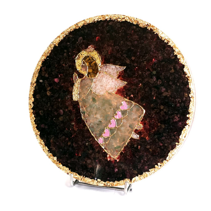 Decoratiune Inger pazitor din pietre semipretioase naturale [2]