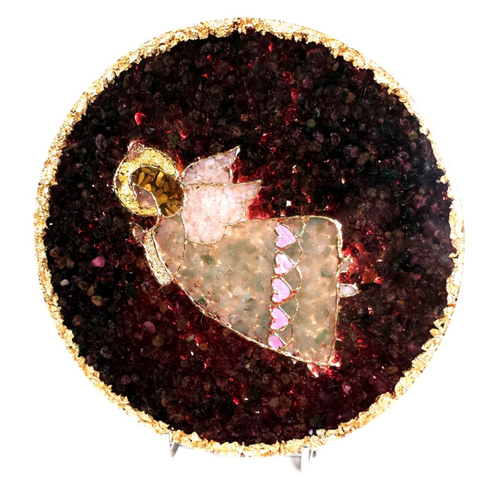 Decoratiune Inger pazitor din pietre semipretioase naturale [7]