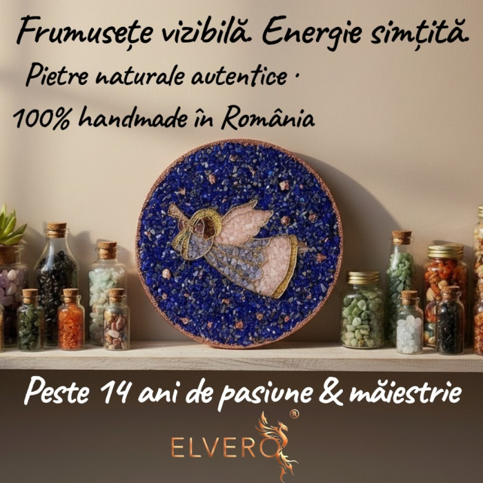 Icoana  Inger buna vestire, realizat manual cu pietre semipretioase [6]