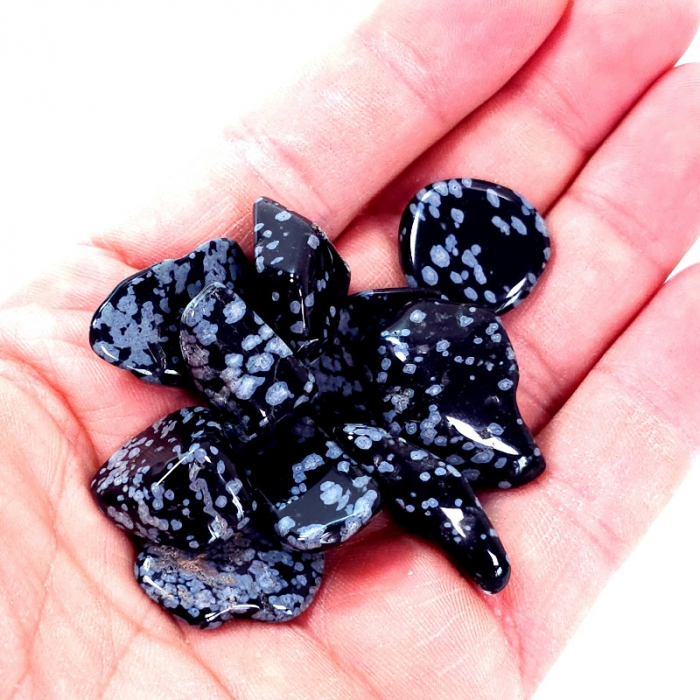Obsidian fulg de nea natural [2]