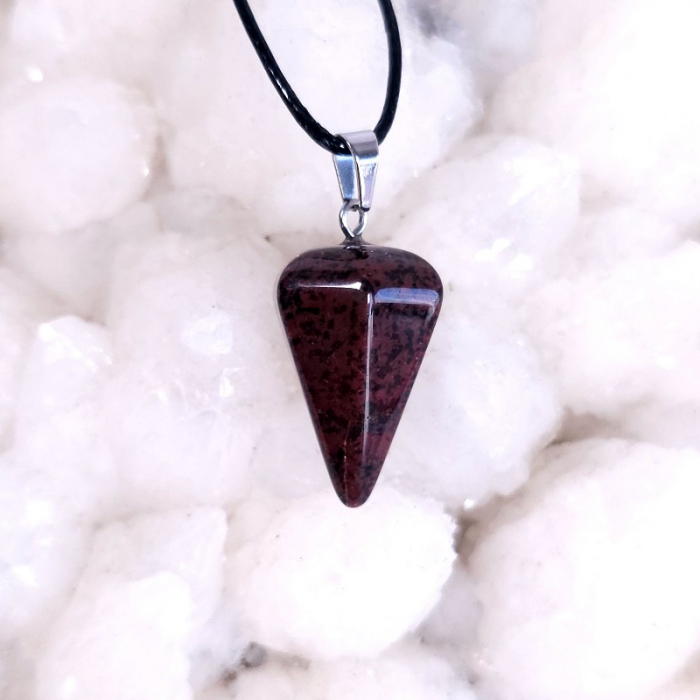 Medalion pendul din obsidian mahon [2]