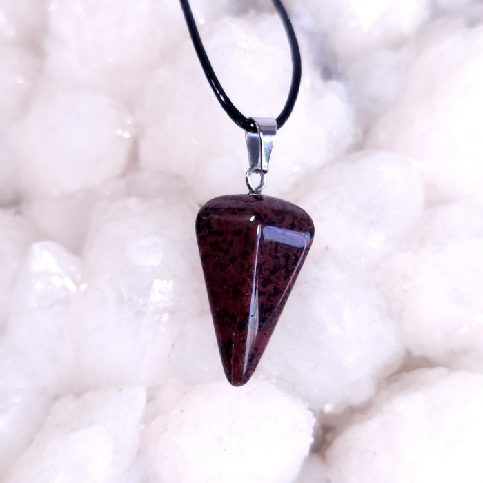 Medalion pendul din obsidian mahon [3]