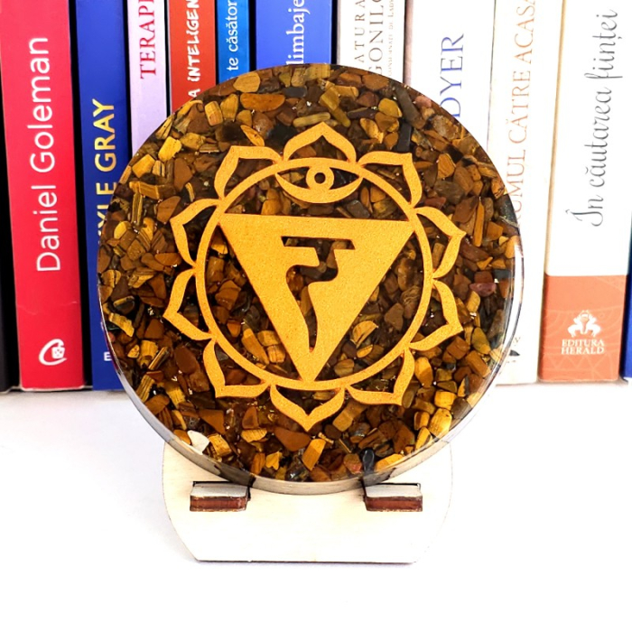 Chakra 3, Manipura, disc orgonic din pietre semipretioase [3]