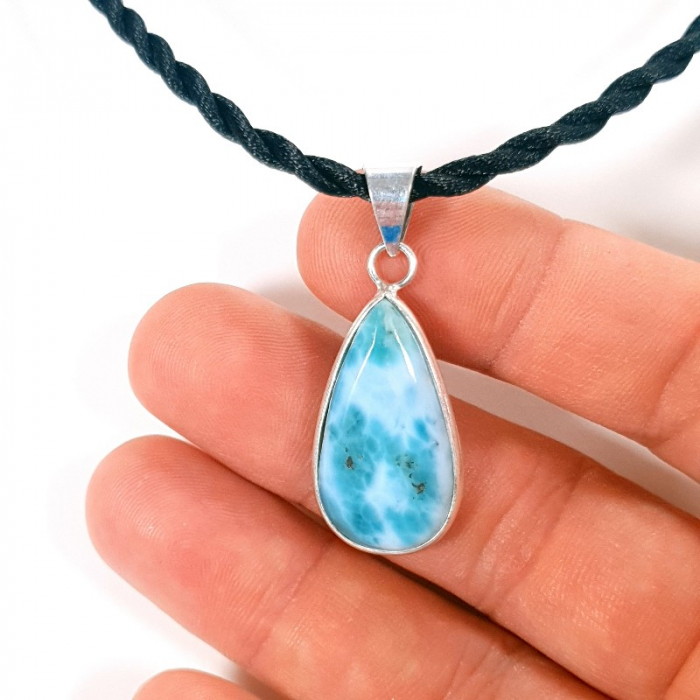 Medalion piatra naturala larimar [3]