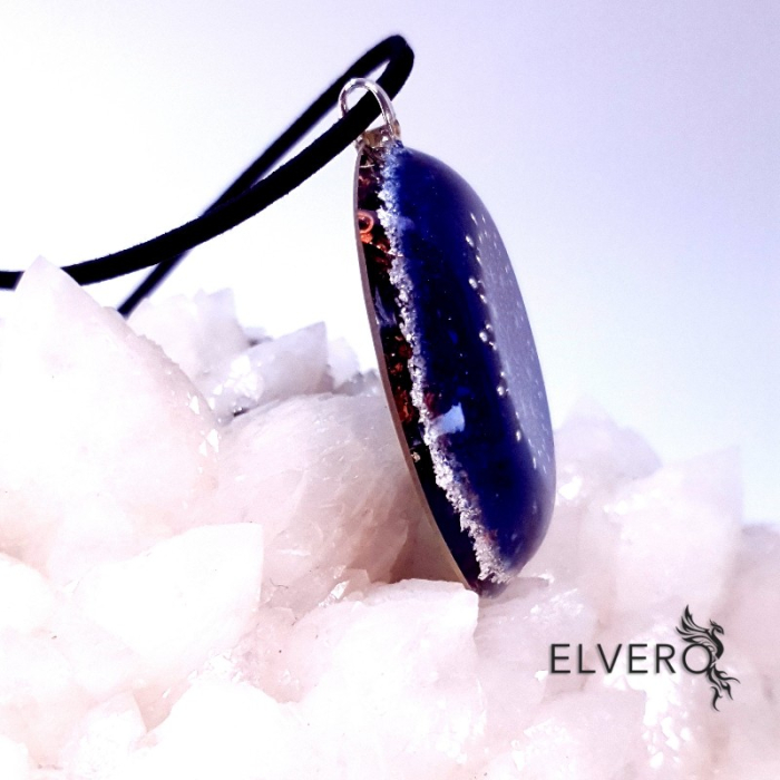 Pandantiv azurit cu model filigranat si argint [4]