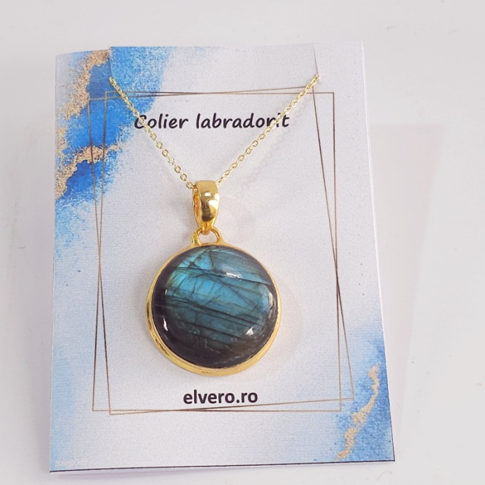 Pandantiv labradorit placat cu aur [5]
