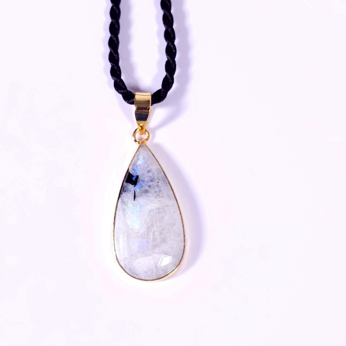 Medalion piatra lunii moonstone naturala [2]